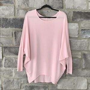 Pink oversized long sleeve